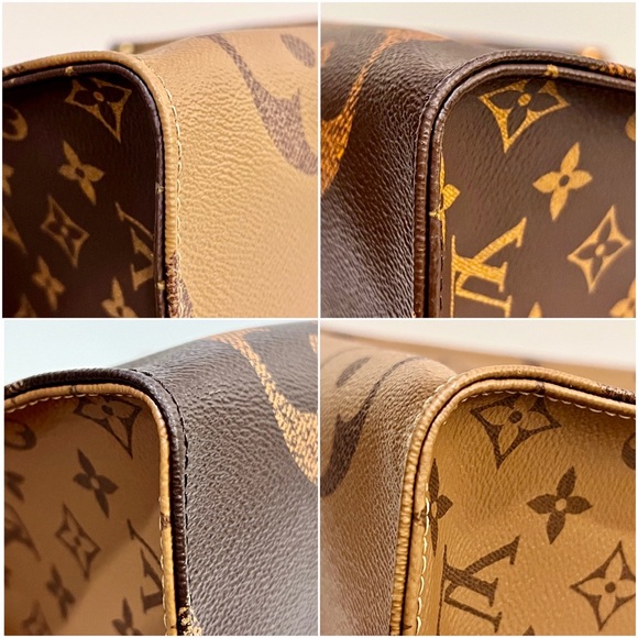 LV Limited Edition Louis Vuitton Giant Monogram Reverse Canvas OnTheGo GM Tote - Picture 10 of 16